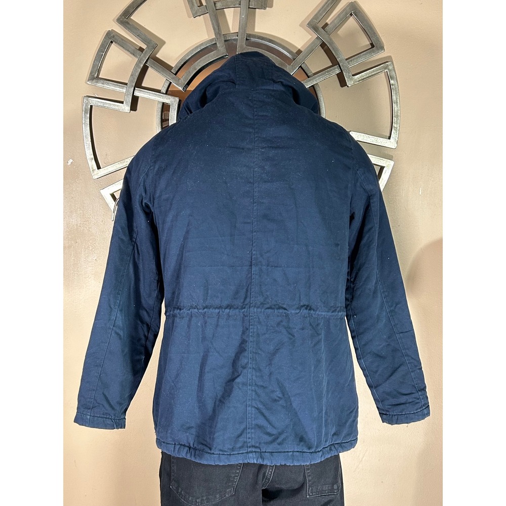 CROPP Navy Blue Fur‎ Hood Parka Jacket Women's XL Get Ready For Cold Outwear - Picture 2 of 16